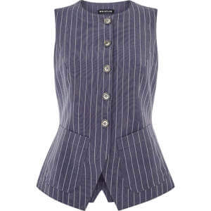 Whistles Lottie Pinstripe Waistcoat